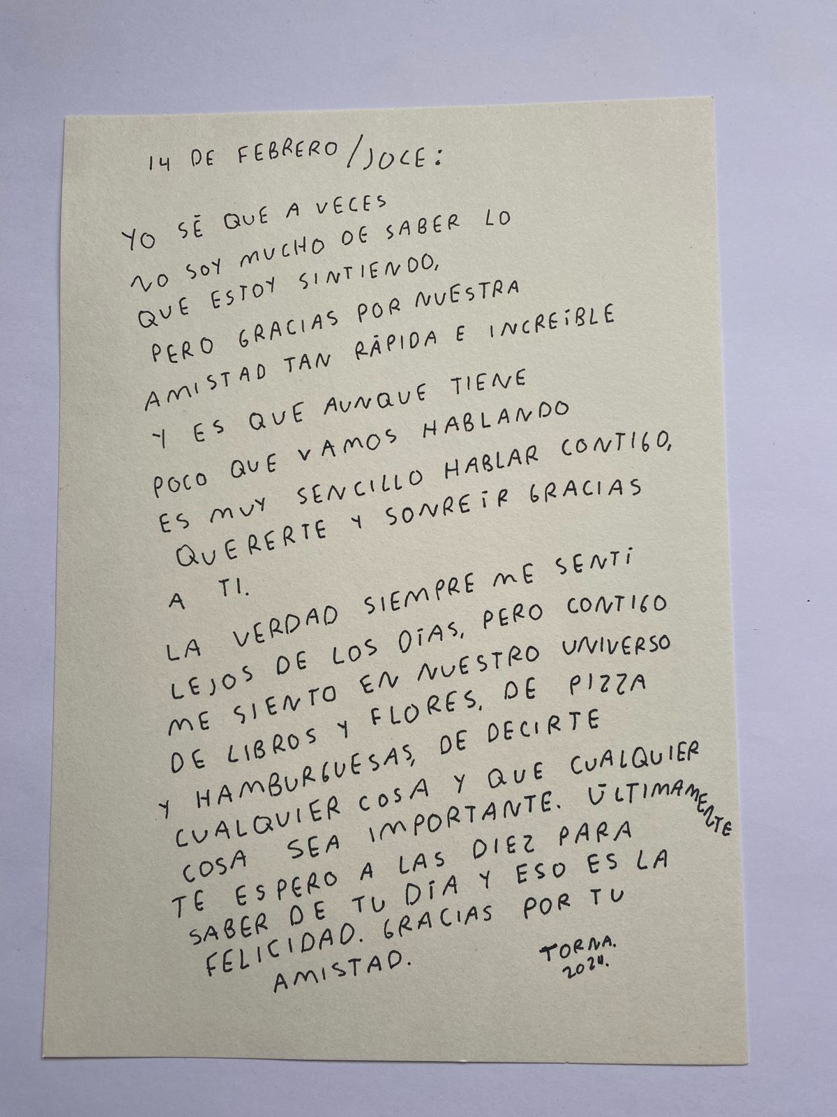 Volver a los 14 de febrero